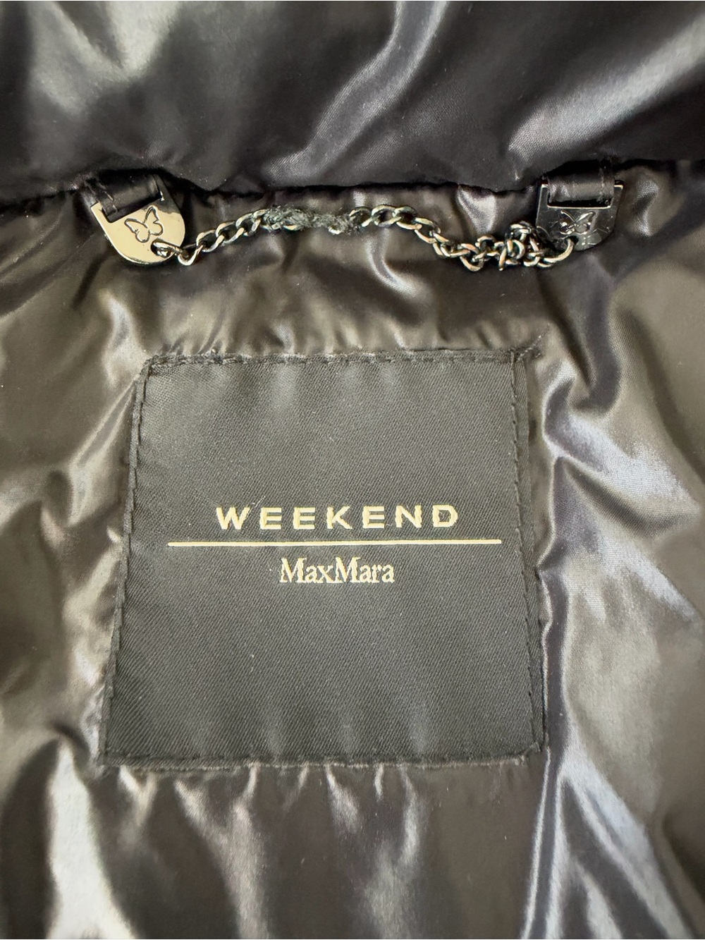 Weekend Max Mara L’Authentico Piumino Down Puffer Coat in Black - Picture 10 of 14